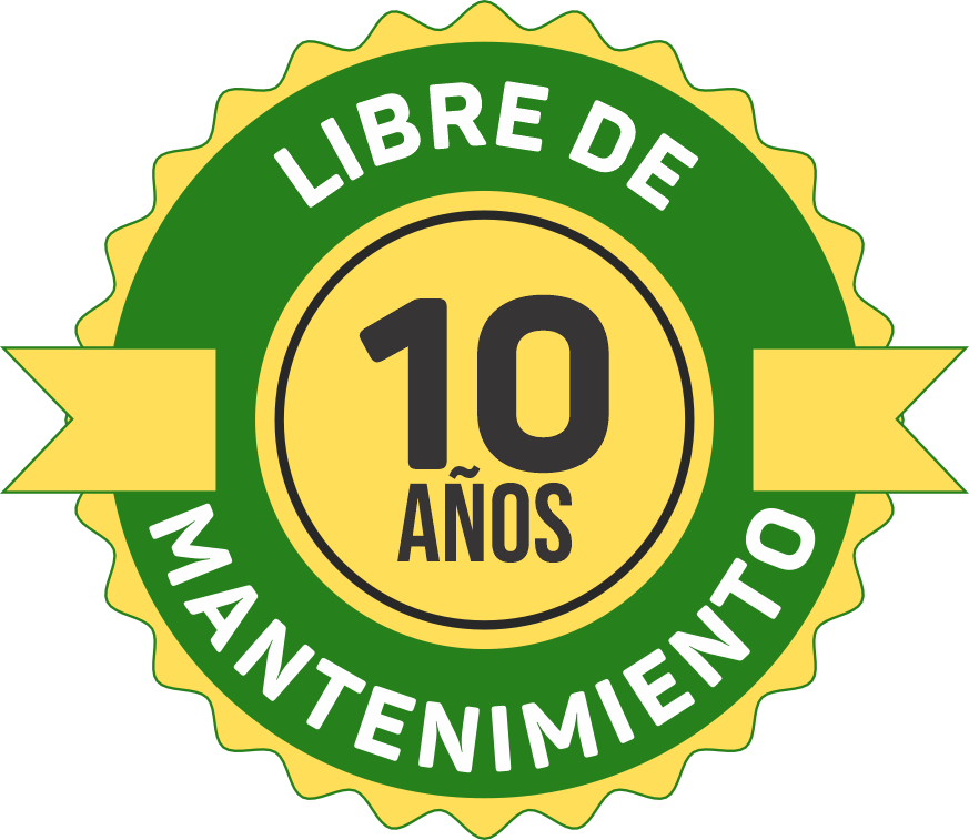 10 años libre de mantenimiento